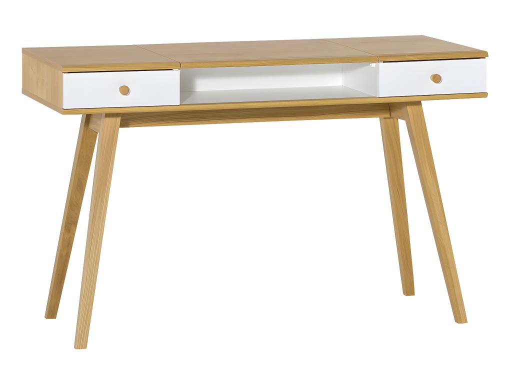Dressing table with mirror, Natural White KEYX41596