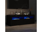 TV stand with LED vents, black, 120x35x40 cm QTER33808