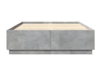 Concrete grey bed frame 160x200 cm engineered wood YHKQ14507