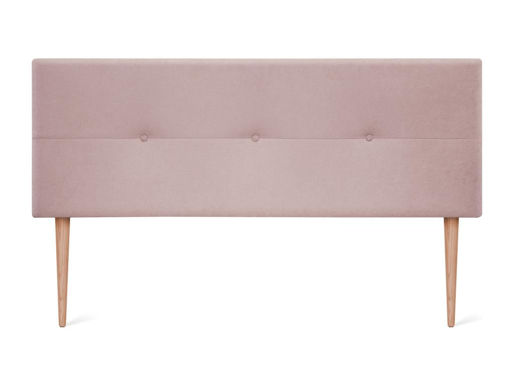 Ventoriq Aqualine Fabric Headboard with Buttons 150x105cm with Legs for 150cm Beds - Salmon DTWF25136