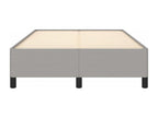 Bed frame without mattress light gray 120x190 cm fabric WBNV04194