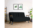 Lumenao 2-seater sofa bed, convertible sofa, guest sofa, storage bed, 133x78 h78 cm, Black PDLP90961