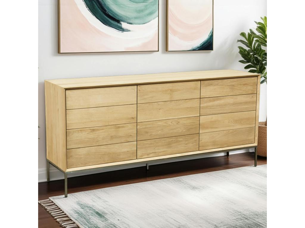 Ventoriq oak sideboard with 2 doors, 170 cm, Ventoriq IDXH30090