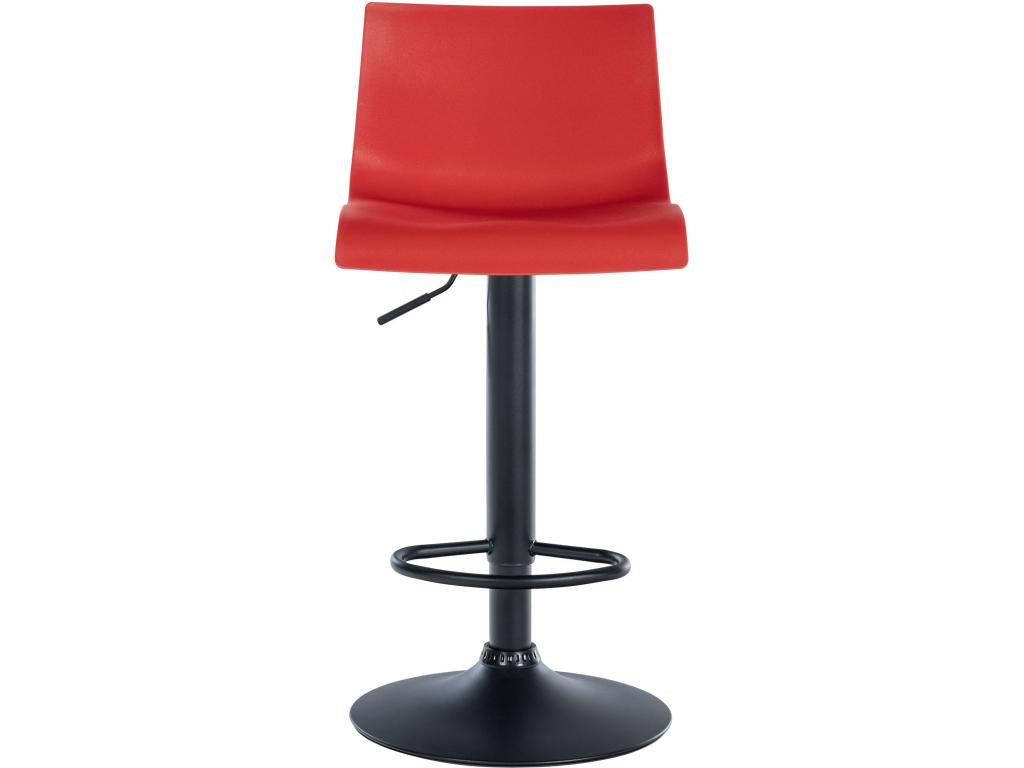 Bar stools - Plastic / Matte black metal - Red - Branford MQRJ03091