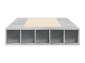 Concrete grey bed frame 75x190 engineered wood FJVY43332