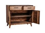Lumenao Low Sideboard with 2 Doors and 2 Drawers - Wood NOYS86281