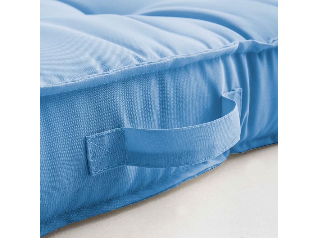 Blue quilted pallet cushions GPNT19013
