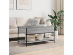 Lumenao coffee table, grey, 100x50x50 cm, engineered wood and metal, SESD90479