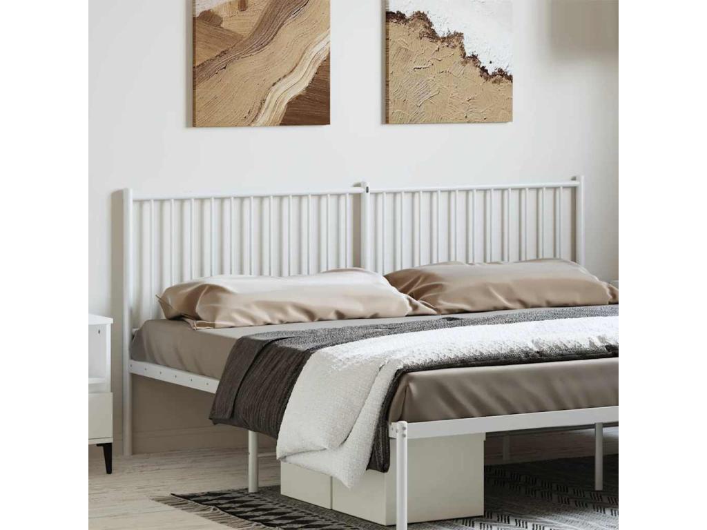 White metal headboard 193 cm MZTI60794