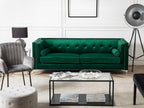 Lumenao Emerald Green Velvet 3-Seater Sofa OVWW20115