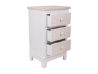 White Wooden Bedside Table 40x30x64h QKJA69539