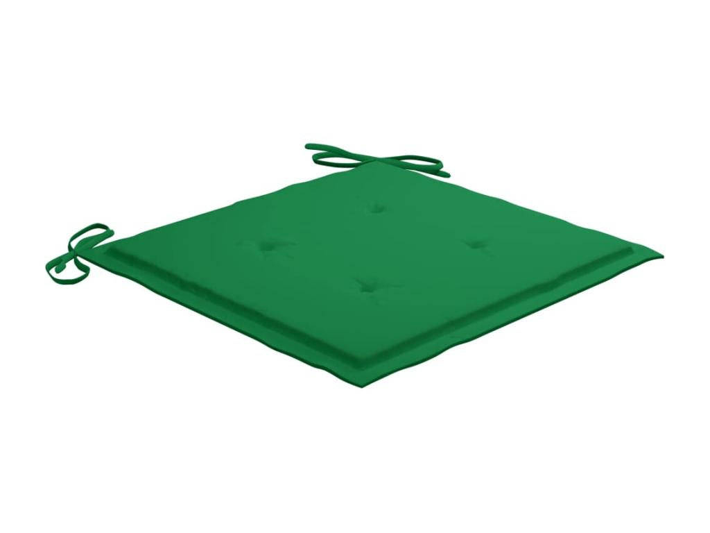 2-piece garden chairs with cushions, solid teak wood, 6 KZPP88031