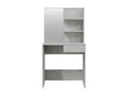 Dressing table with mirror, concrete grey, 74.5x40x141 cm, RCRH84037