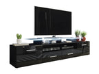 Lumenao 117 TV Stand, Glossy Black - Black. Number of doors: 2. Number of drawers: 2. NRDD01987