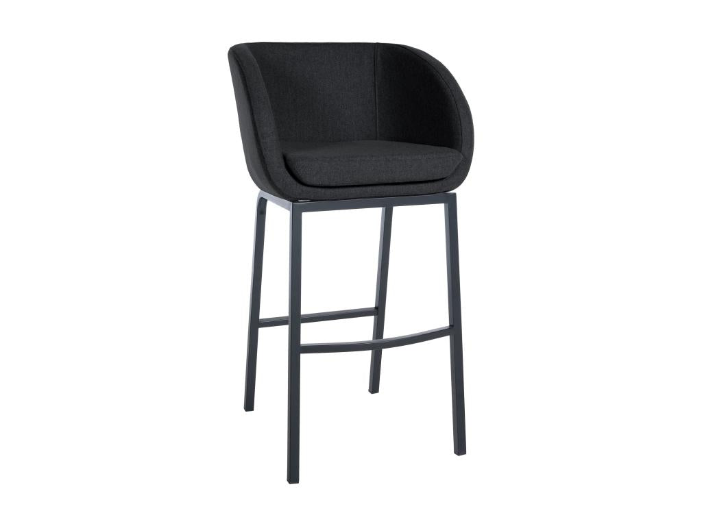 Bar stools - Felt / Stainless steel - Anthracite - Ventoriq LMFY97813