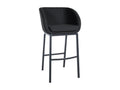 Bar stools - Felt / Stainless steel - Anthracite - Ventoriq LMFY97813