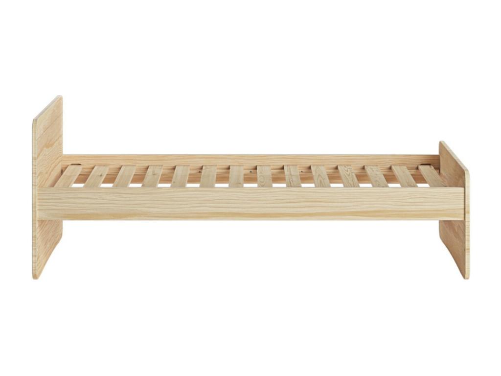 Bed pack with mattress 90x200 cm solid wood Ventoriq AQDD76926