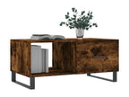 Smoked oak coffee table 90x50x40 cm engineered wood SDMI41797
