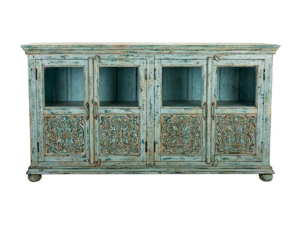 Blue wooden sideboard 170x40x90 XJZJ30327