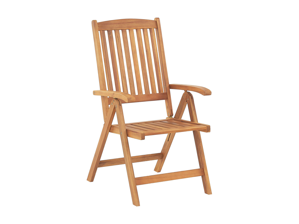 Set of 6 Lumenao garden chairs with cushions, Dark Red WXMG35298