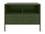 2-piece TV unit, olive green, 68x39x50.5 cm, cold-rolled steel, EALT63371