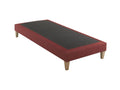 Upholstered bed base in red Twilight - Lumenao 100x210 JEKK09015