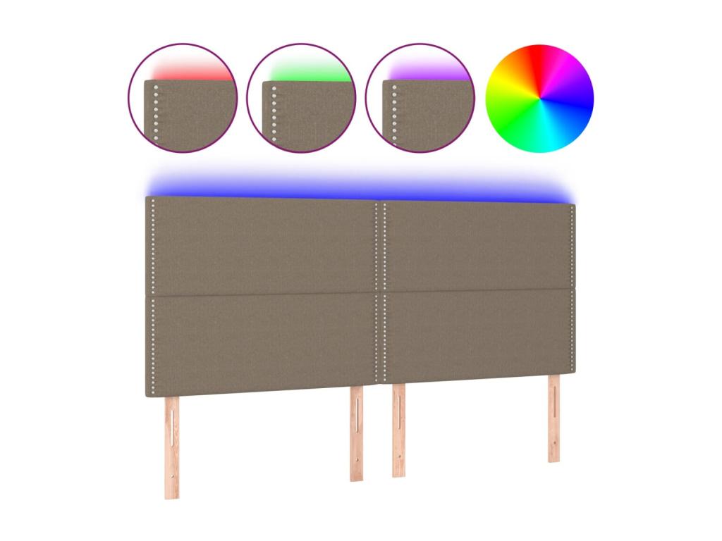 Lumenao LED Headboard 180x5x118/128 cm Fabric JTOQ80188