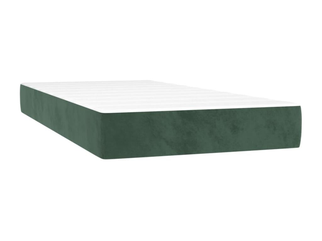 Lumenao bed base with LED mattress, dark green, 200x200 cm, JQBF35338
