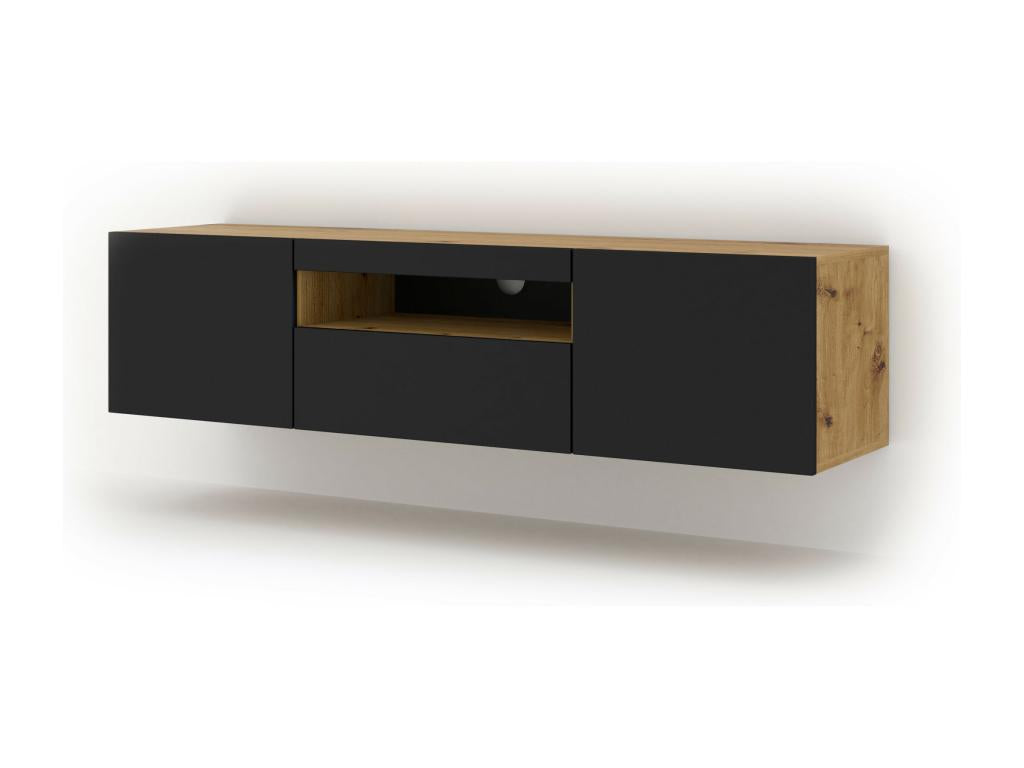 Lumenao TV Stand 150x37x42 NO LED Cream / Black MAFC07701