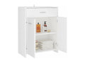 White bathroom cabinet 60x33x80 cm engineered wood HRCP21463