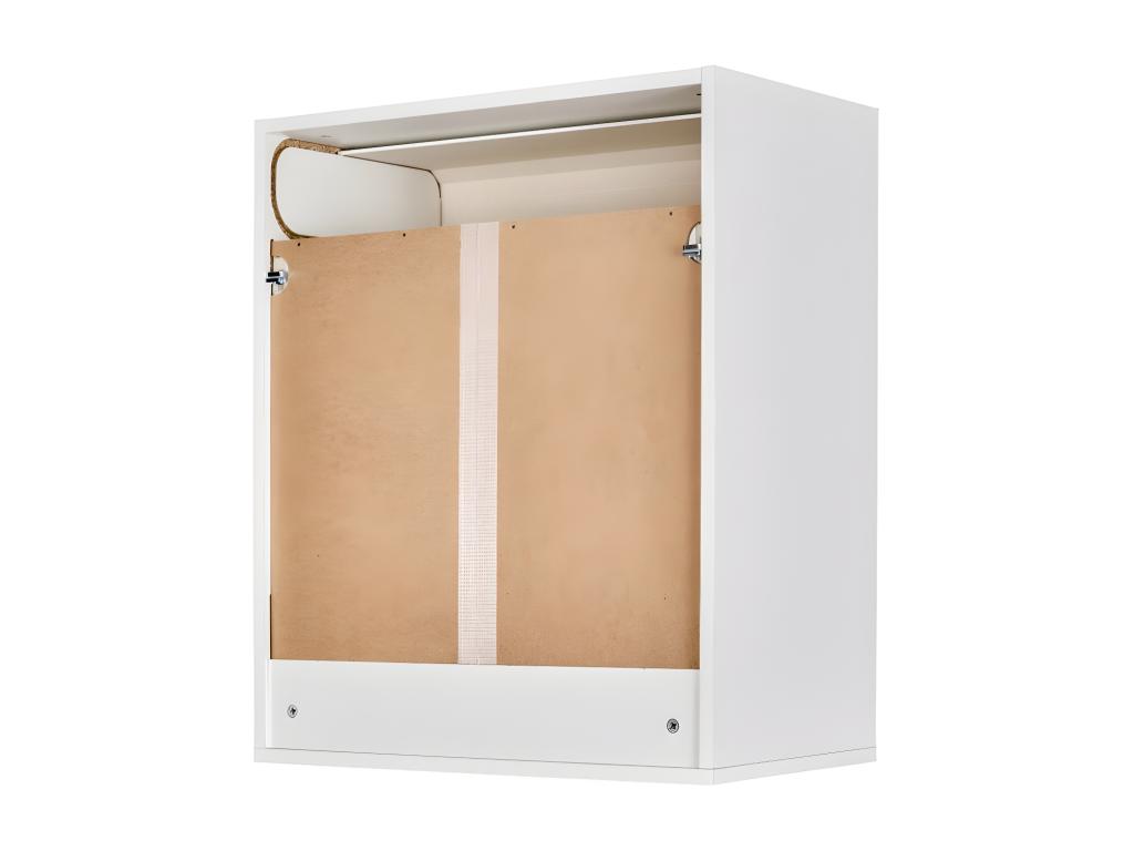 Kitchen storage unit, large size, white/aluminum grey - Lumenao WYRW50198