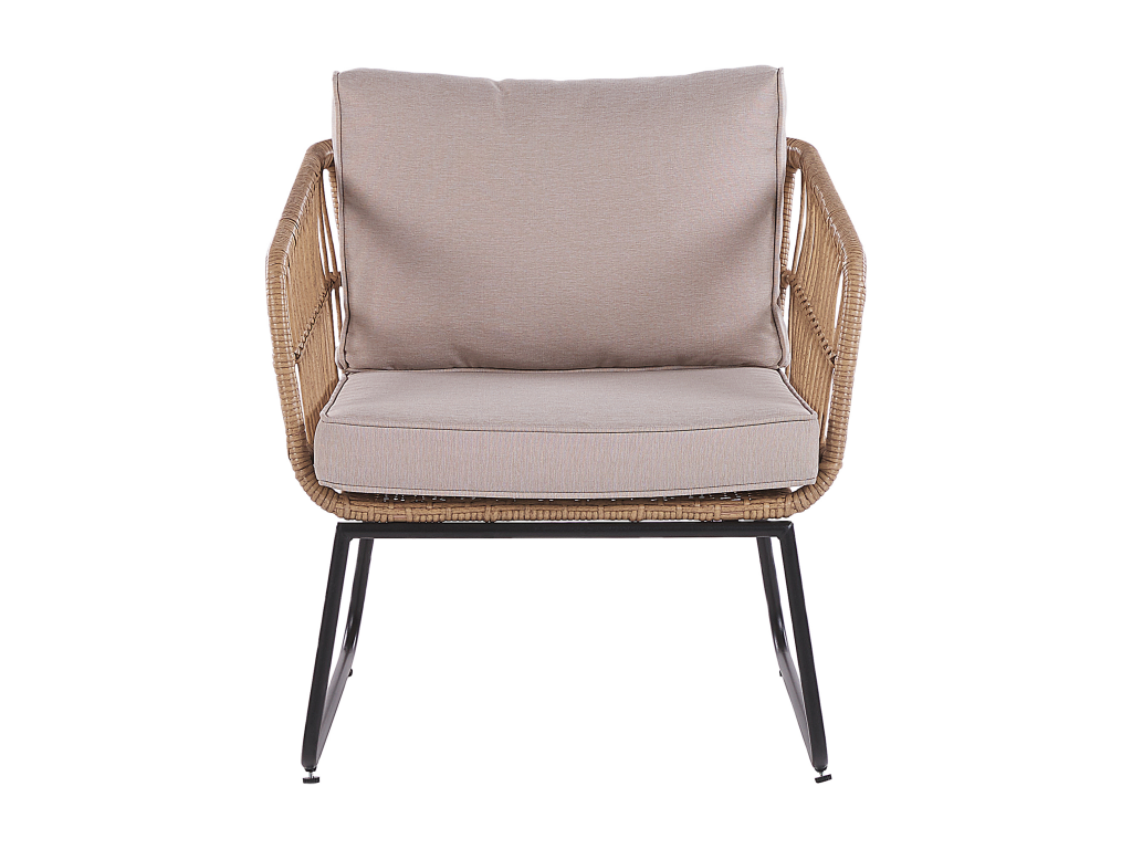 Ventoriq Natural EZFP48046 Garden Furniture Set with 4-Seater Table