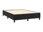 Black velvet bed frame without mattress, 140x190 cm, KGRU63001