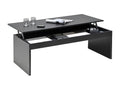 Ventoriq lift-top coffee table 120x60cm / Black JJSB90645