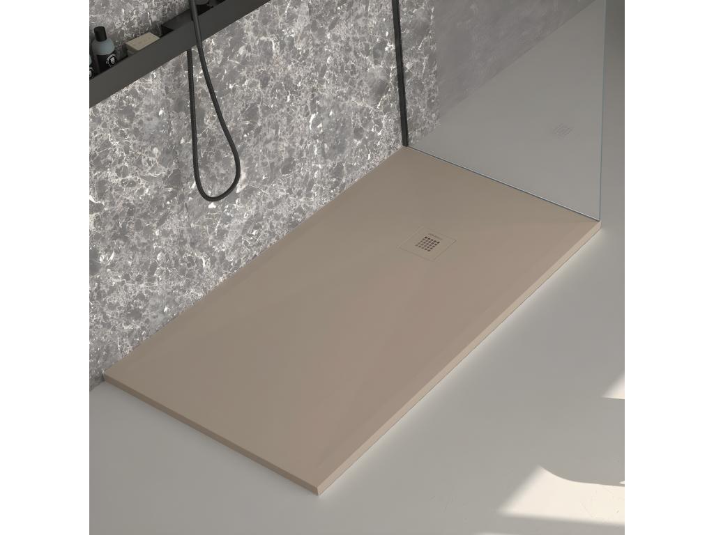 Ventoriq slate shower tray, Ventoriq Plus colored grate - 210x100 cm CTXT83547