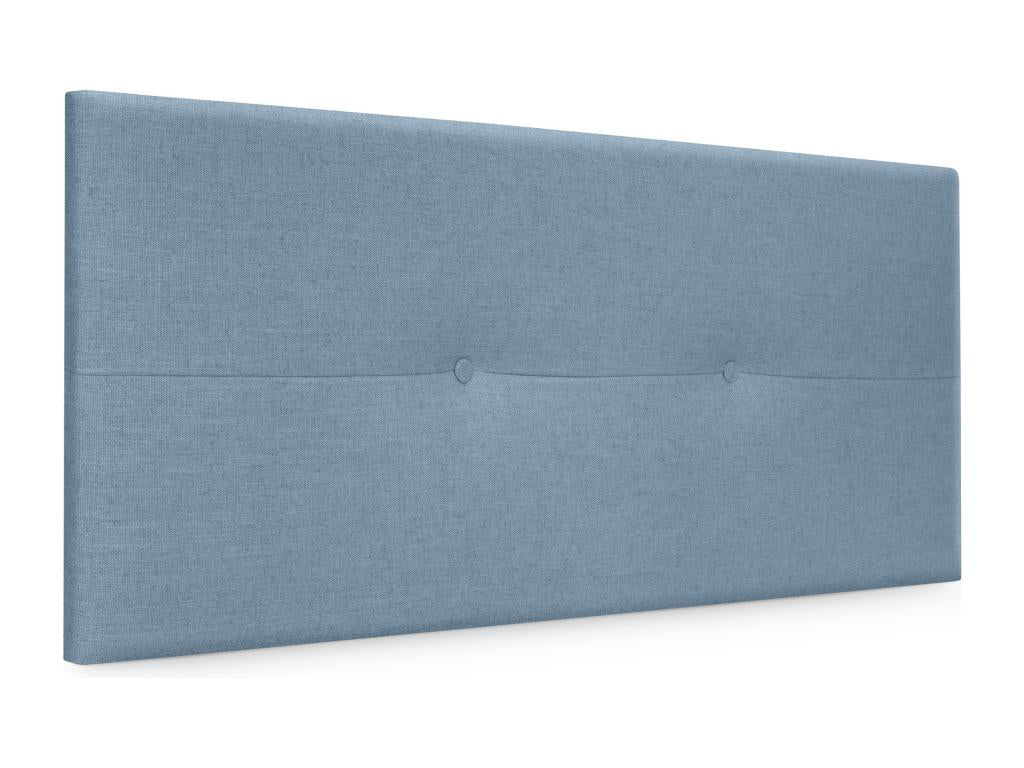 Ventoriq Natural Linen Headboard with Buttons 105x50cm Beds 105 - Blue BJBX61435
