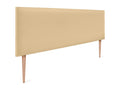 Lumenao Smooth Faux Leather Headboard 150x105cm with Legs for 150cm Beds - Vanilla UPMC64407