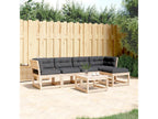 5-piece garden furniture set with cushions, solid pine wood KLSB99162