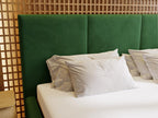Upholstered bed with storage - 180x200 - double bed - velvet - green - Lumenao CHTU03666
