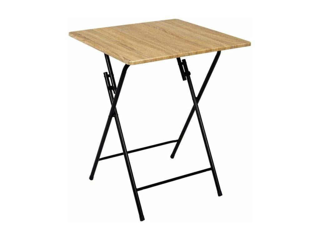 Lumenao Folding Side Table 75cm Natural / Black PSBR36581