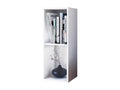 Lumenao Wooden CD/DVD Stand Storage Shelf on Feet Bookshelf Decorative Shelf Lumenao 2 Compartments White YUDU29721