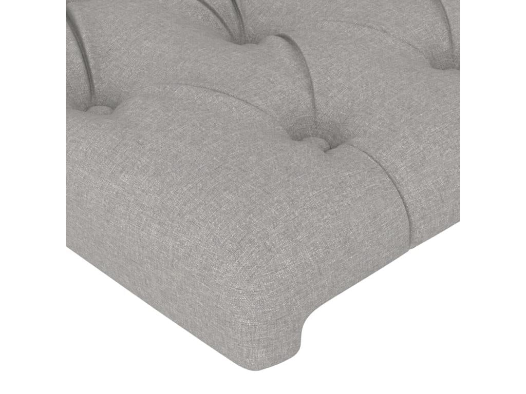 2-piece headboard set, light grey, 90x7x78/88 cm, fabric YJNH73747