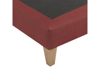 Upholstered bed base in red Twilight - Lumenao 100x210 JEKK09015