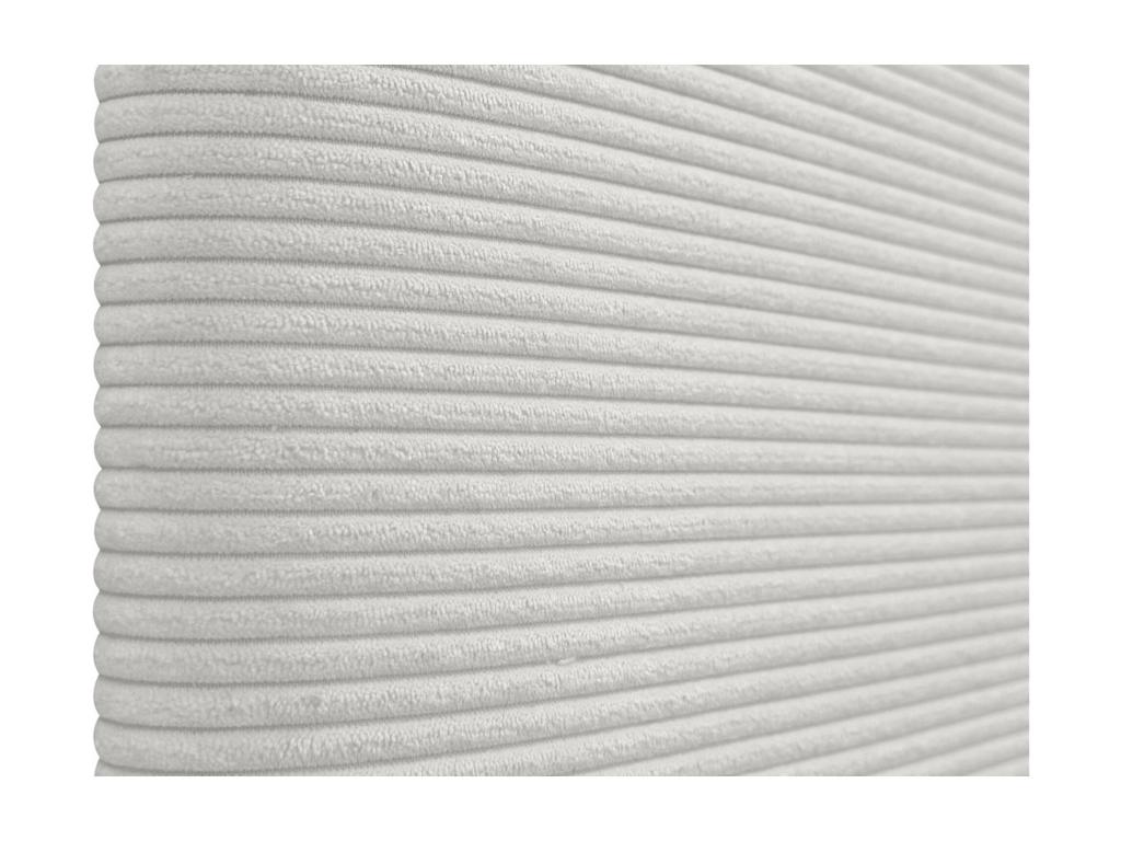 Lumenao Plain Corduroy Headboard with Buttons 90x60 Beds 80/90 - Bone White FRUN29587