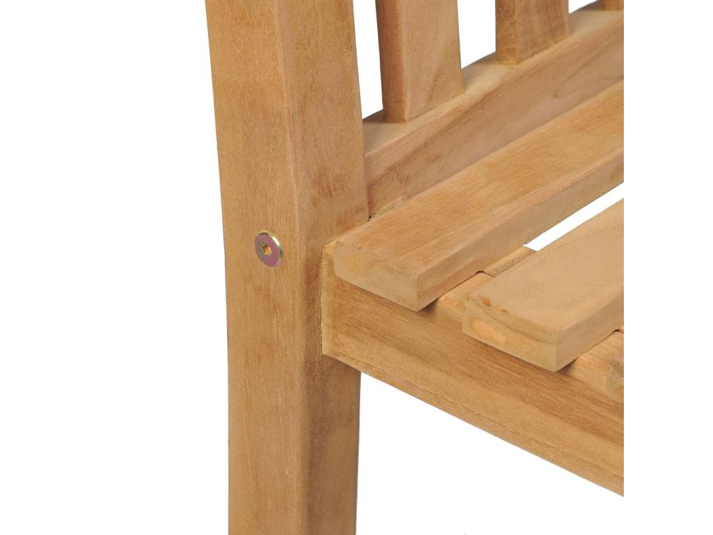 5-Piece Garden Dining Set Solid Teak Wood OOQU93702