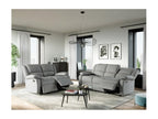 Lumenao 3-seater reclining sofa in fabric - Light grey - W193x93x96cm - Lumenao TEQM95101