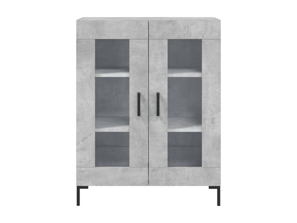 Concrete grey sideboard 69.5x34x90 cm engineered wood DCPR00696